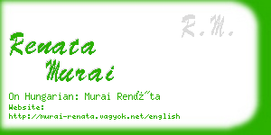 renata murai business card